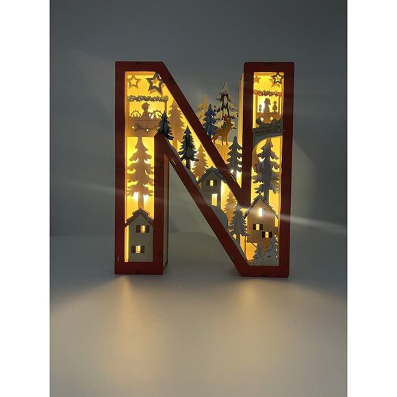 Anthropologie Monogram Wonderland Light-Up Letter “N” - Picture 7 of 7